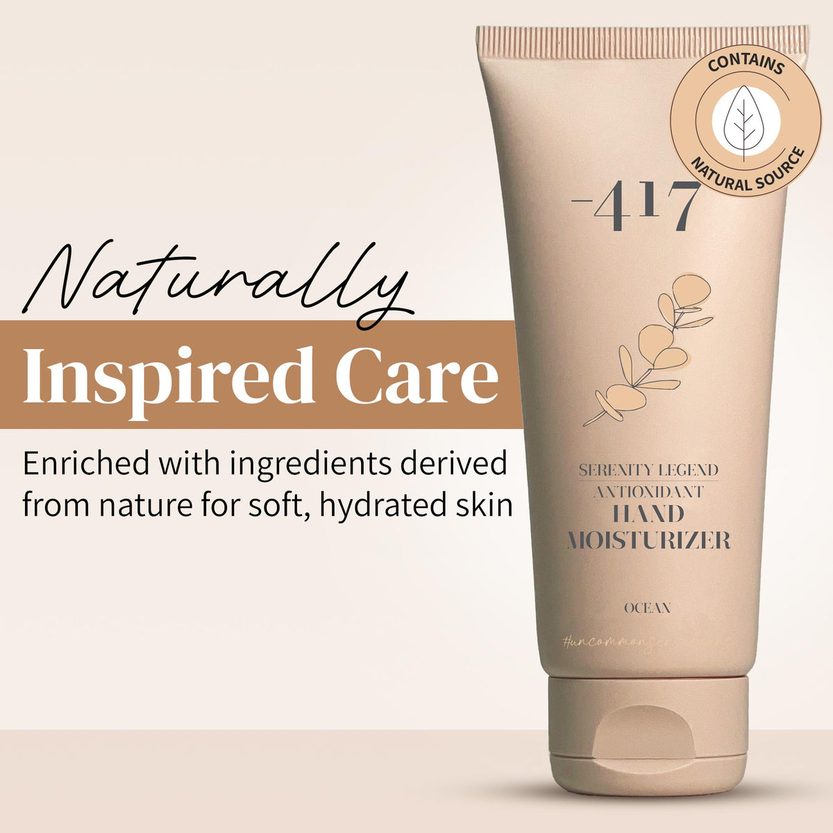 417 Dead Sea hand cream texture close-up reveals creamy, non-greasy feel.