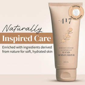 417 Dead Sea hand cream texture close-up reveals creamy, non-greasy feel.