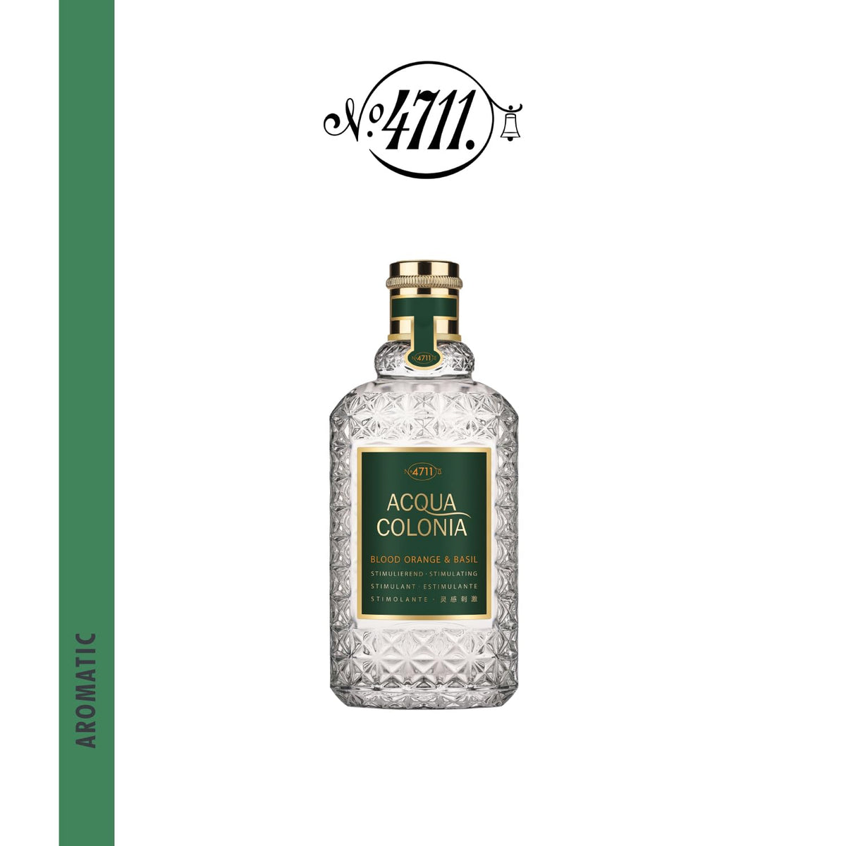 4711 Acqua Colonia Blood Orange & Basil blood orange slice highlights zesty fragrance.