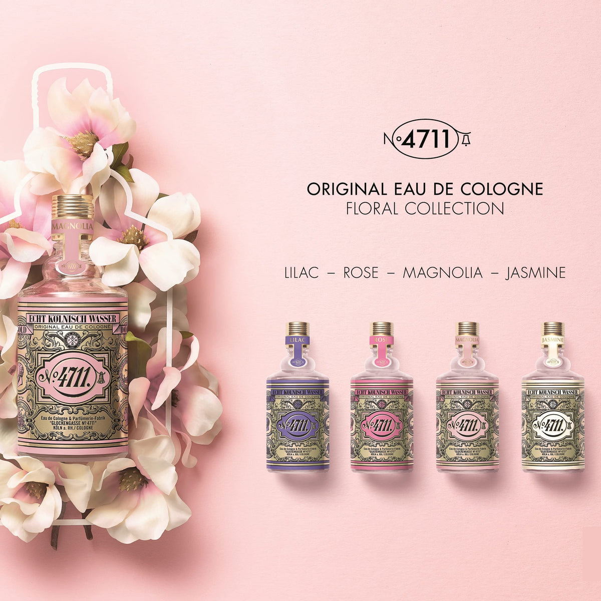 4711 Magnolia spray action demonstrates easy application for a fresh lift.