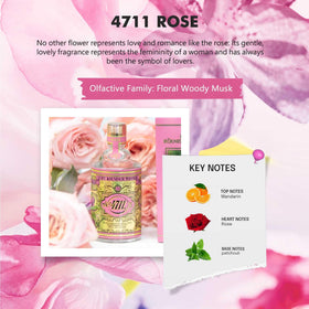 4711 Floral Collection Rose spray demonstrates easy application and quick refresh