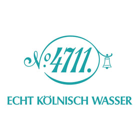4711 Muelhens original eau de cologne splash back info panel communicates ingredients and heritage.