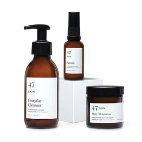 47 Skin daily moisturiser bottle delivering deep hydration for all skin types