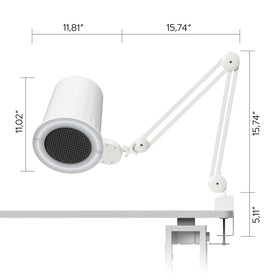 4BLANC Alize built-in LED lamp demonstrates adjustable brightness levels.