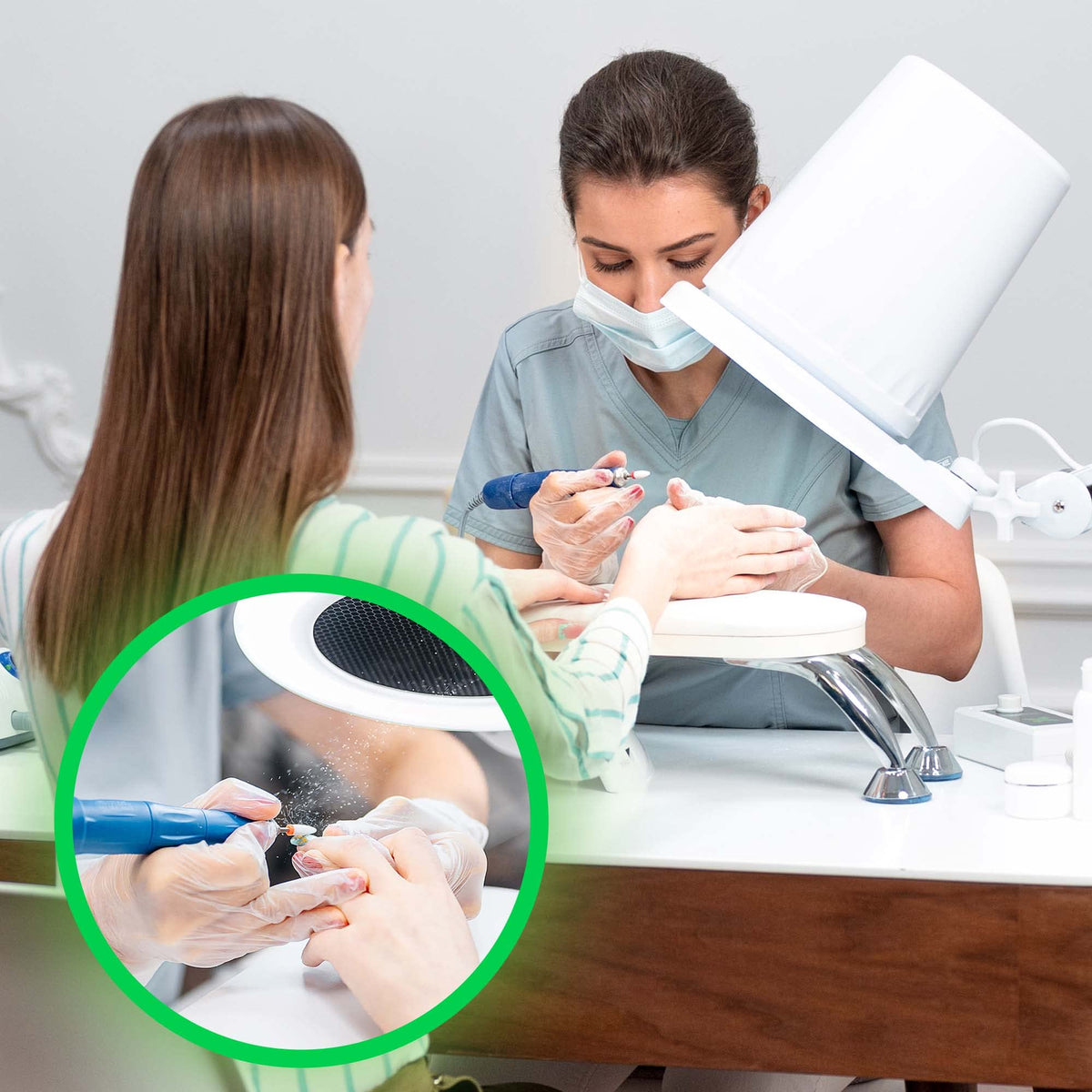 4BLANC Alize low-noise engine for comfortable salon operation.