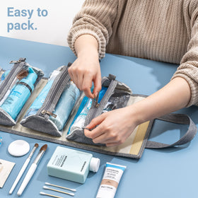 4kits removable storage bags included for flexible packing
