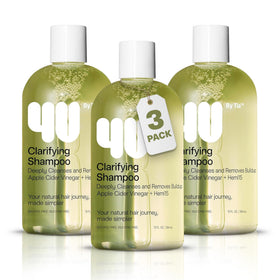 4U by Tia clarifying shampoo bottle promotes scalp detox and balanced hydration