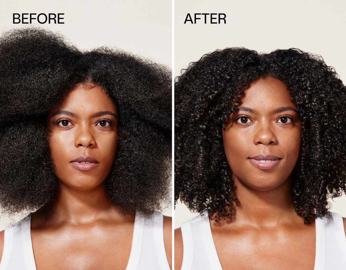 4U by Tia clarifying shampoo for curly hair close-up on healthy curls