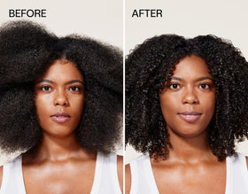 4U by Tia clarifying shampoo for curly hair close-up on healthy curls