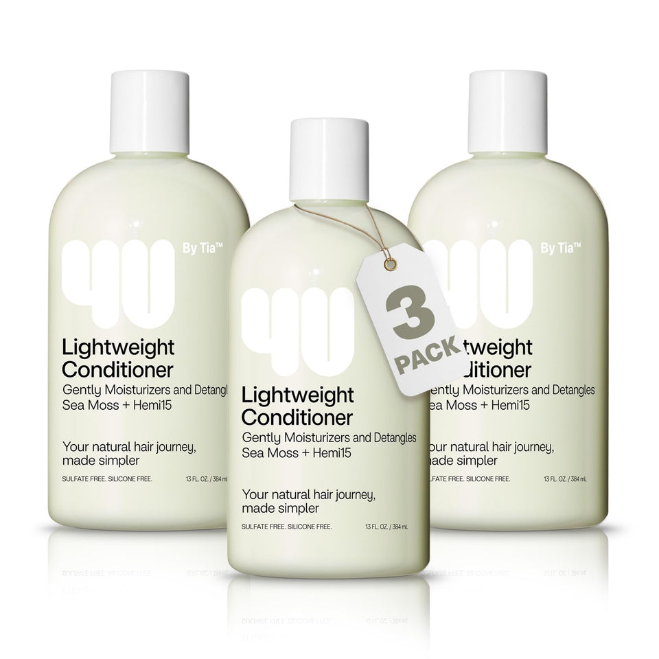 4U by Tia lightweight detangling conditioner bottle pour enabling easy application