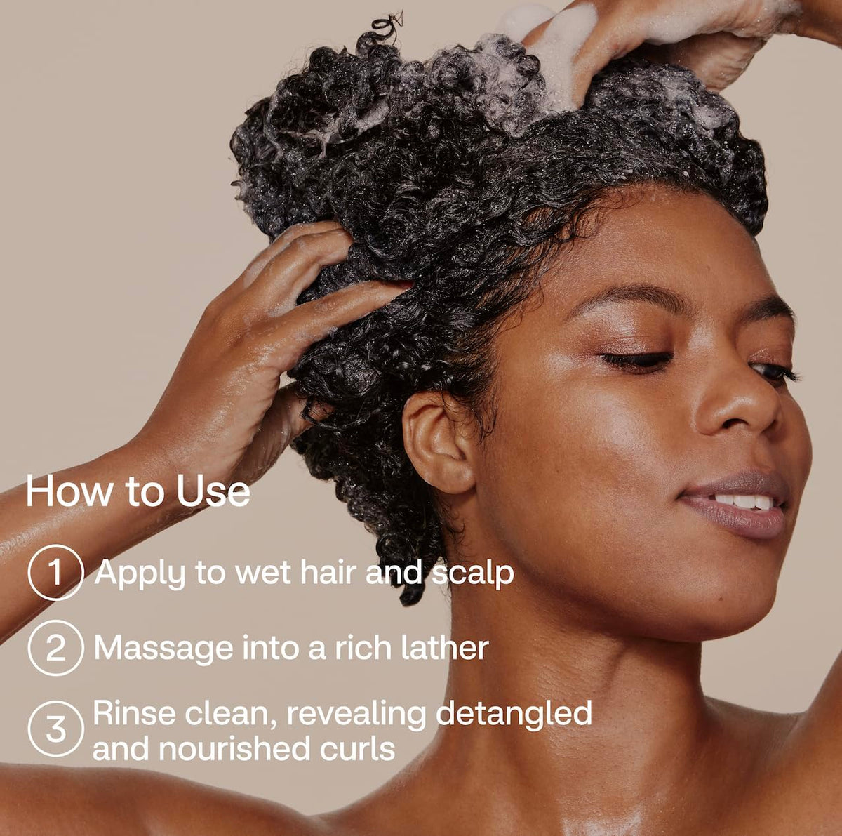 4U by Tia moisturizing curly shampoo safe for color-treated curls and nourishment.