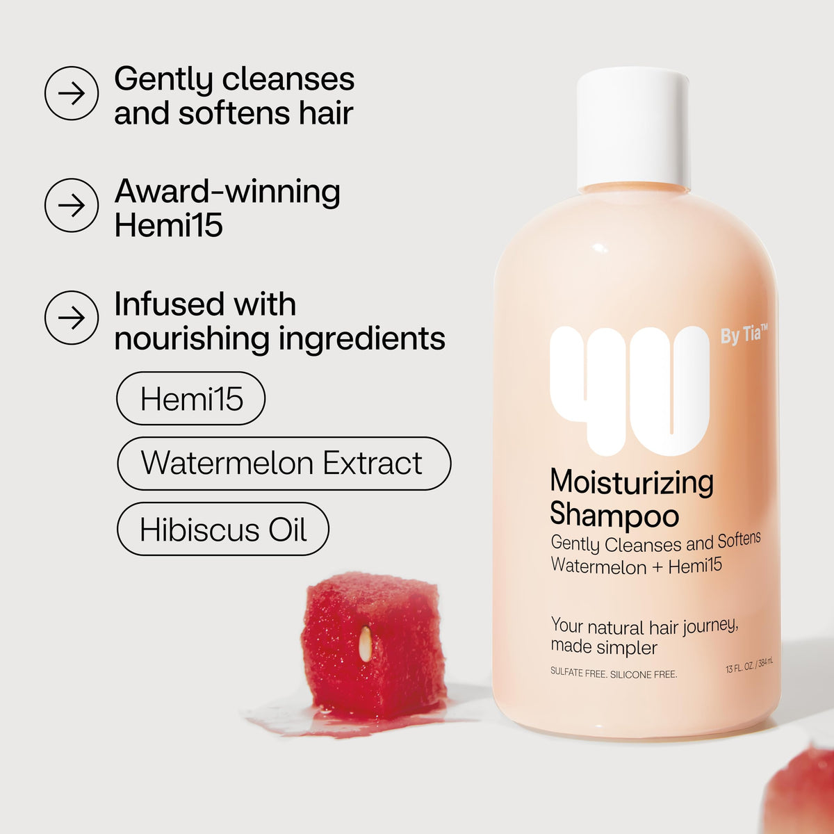 4U by Tia moisturizing curly shampoo 3-pack foamy lather demonstrates gentle cleansing.