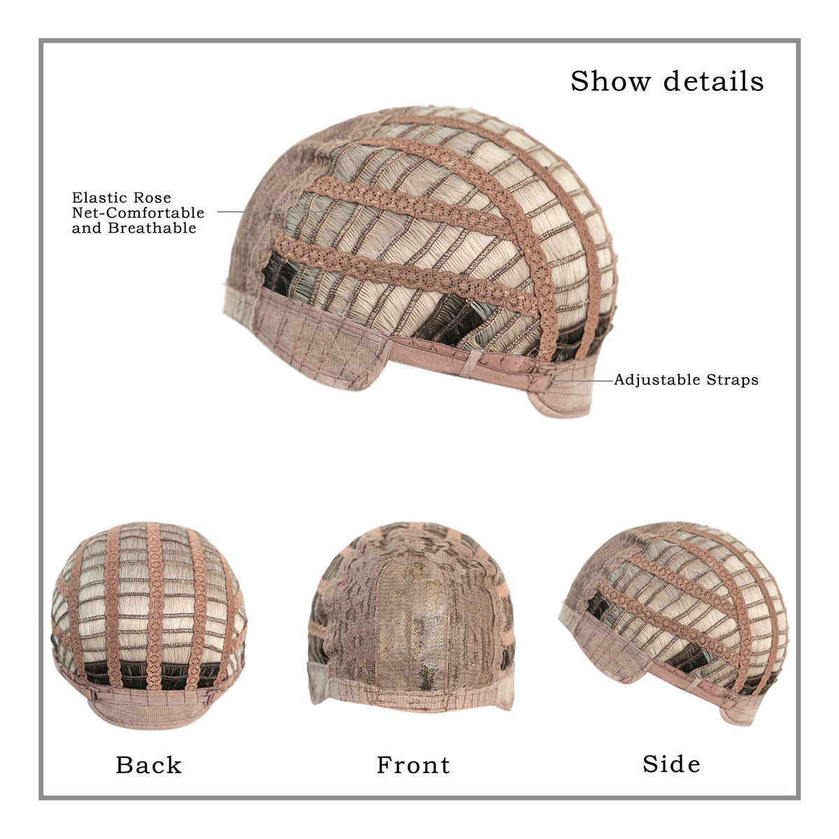 7JHH WIGS breathable adjustable cap wig with comfortable fit.