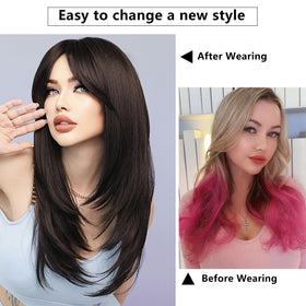 7JHH WIGS 24-inch length wig for dramatic coverage and versatile looks.