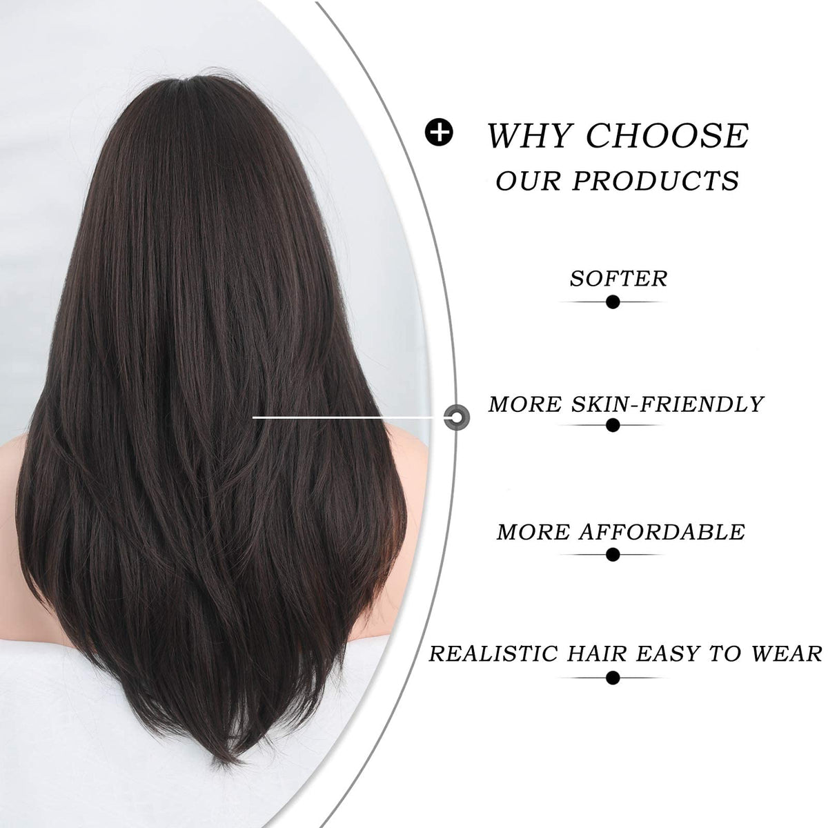 7JHH WIGS breathable rose-net cap for comfortable all-day wear.