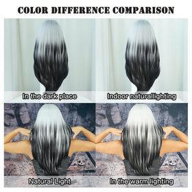 7JHH WIGS front bangs help blend hairline for seamless appearance.