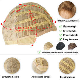 7JHH WIGS built-in hairpin for quick secure styling