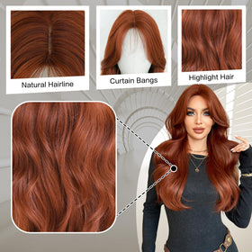 7JHHWIGS breathable rose net cap provides secure, comfortable fit for extended wear.