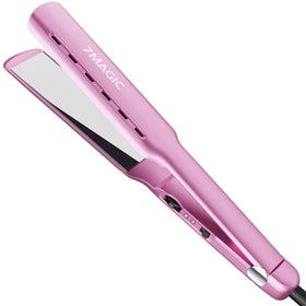 7MAGIC Nano Titanium Wide Flat Iron front view for thick hair with fast, even styling.
