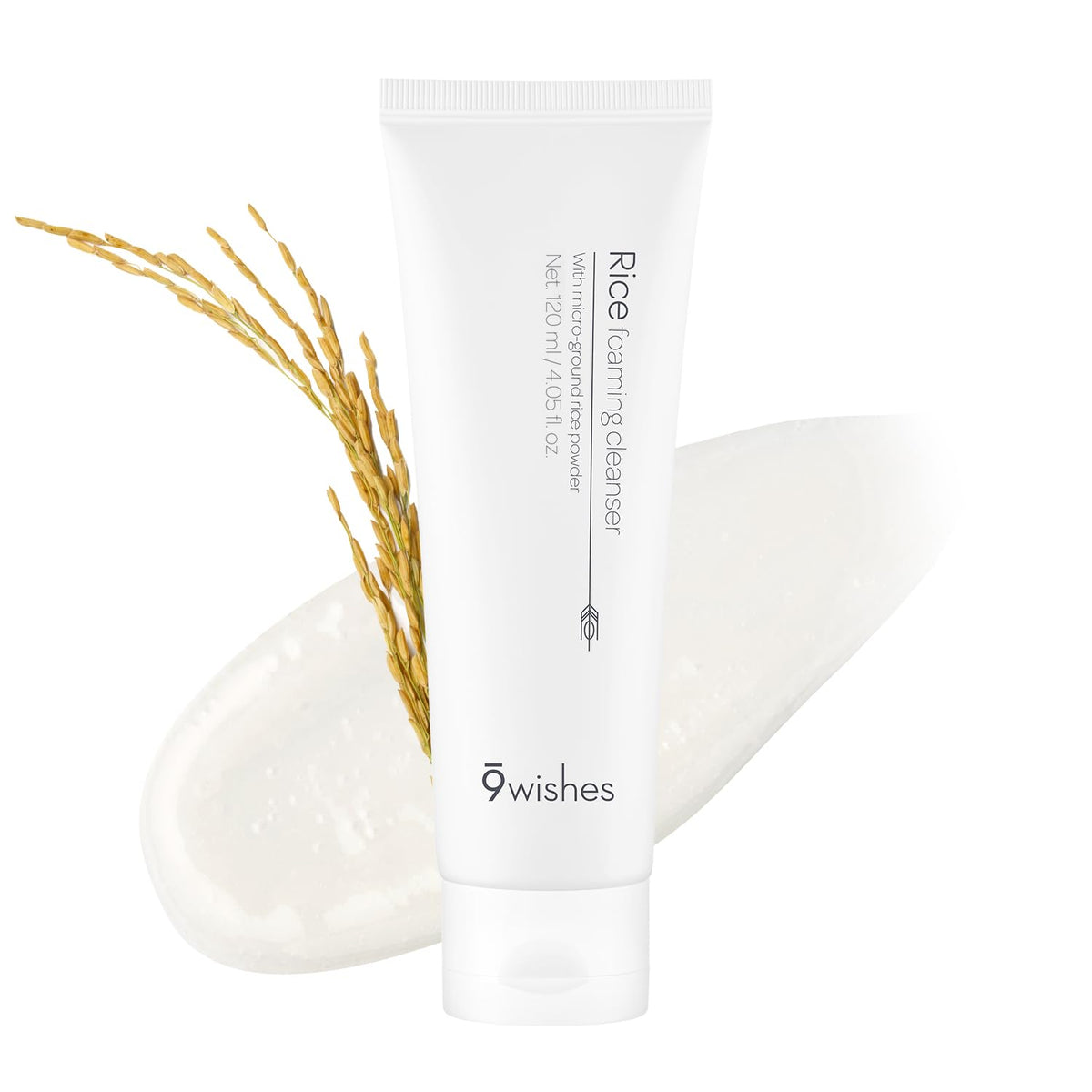 9 Wishes Rice Foaming Cleanser bottle for gentle daily cleansing