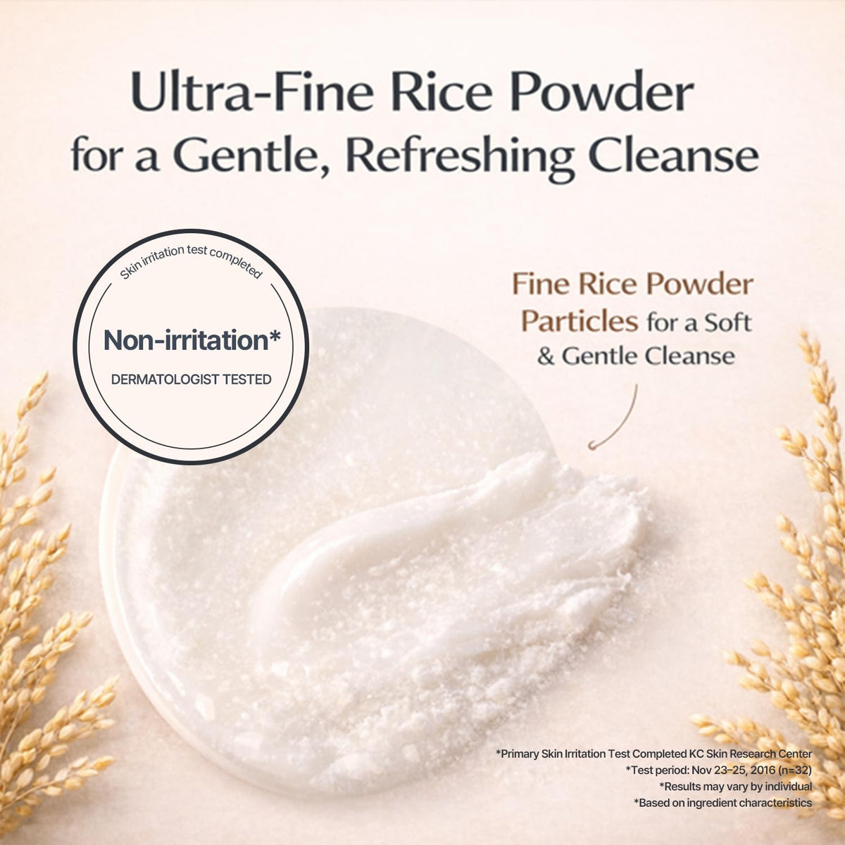 Packaging box of 9 Wishes Rice Foaming Cleanser highlights Korean roots