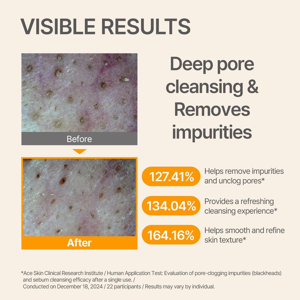 Rice powder detail on 9 Wishes cleanser signals texture refinement