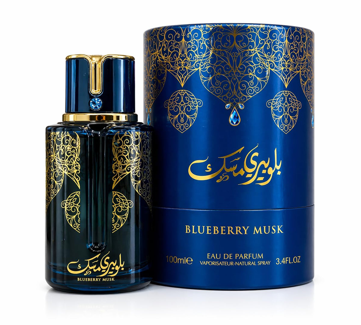 9 O'CLOCK BlueBerry Musk bottle front for versatile daily wear