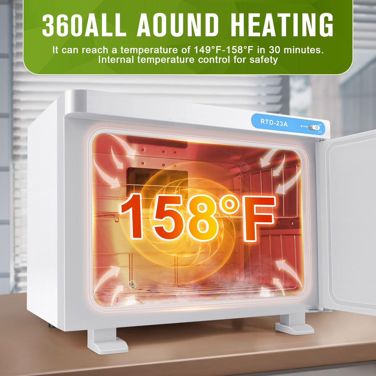9TH SHOP rapid heating reaches target warmth in minutes