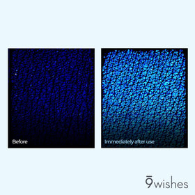 9 wishes Hydra Ampule Cream being applied during skincare routine.