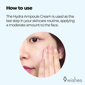 9 wishes Hydra Ampule Cream ingredients coconut water for hydration.