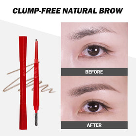 Espoir Brow Balance Pencil #3 Soft Brown diagonal grip design prevents rolling.