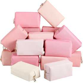Kigeli Pink Series makeup bag with zipper closure for secure travel organization