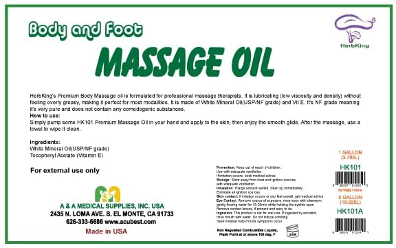 A&amp;A Premium Body Mineral Oil nourishes dry skin with a light, absorbed finish.