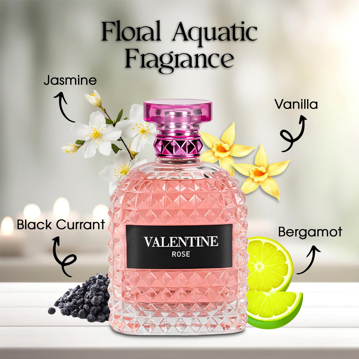 A CENTER amber warm edp bottle offers cozy evening ambiance