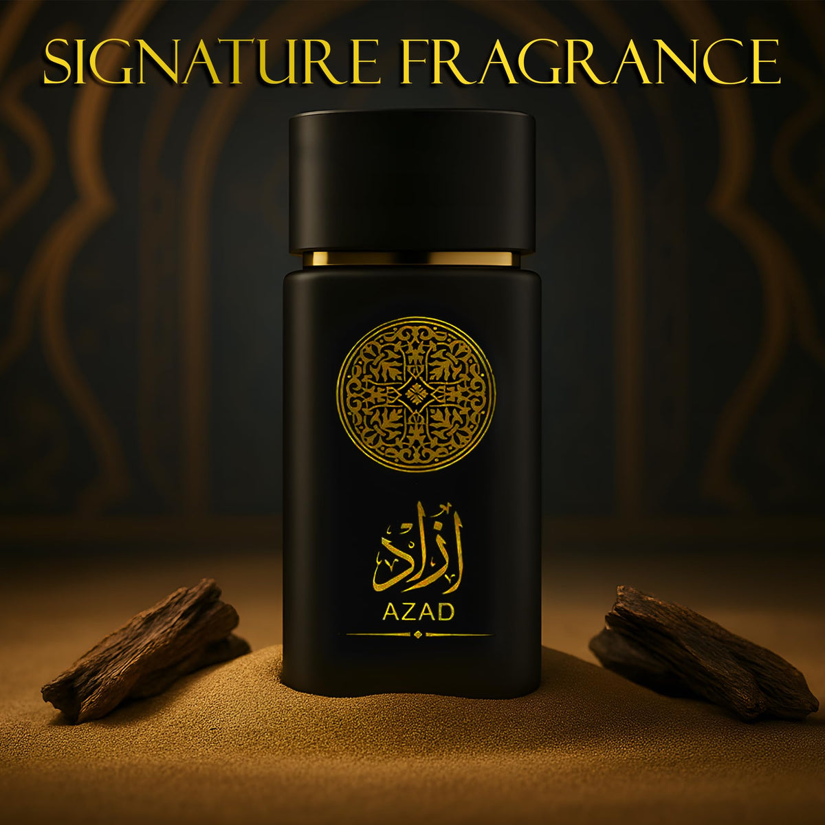 AZAD base notes vanilla and amber delivering warm, lasting depth