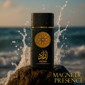 AZAD two-bottle gift box highlighting premium fragrance variety