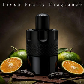 A Center Azura Noir Intense cap closeup reveals refined finish and premium packaging