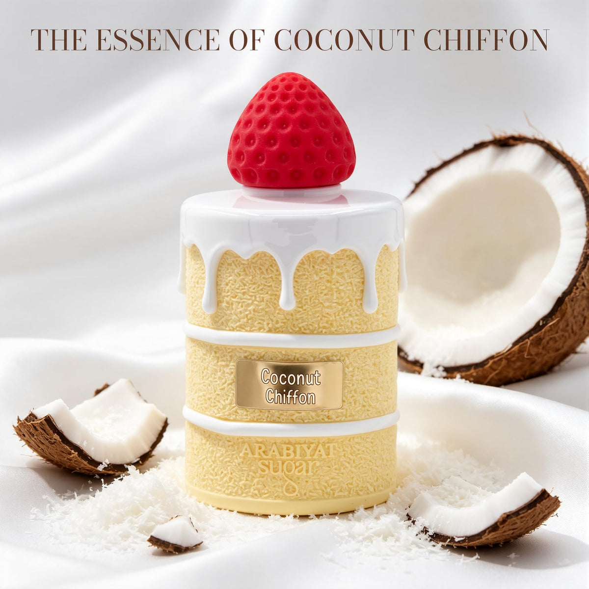 A CENTER Coconut Chiffon packaging-box signals premium presentation
