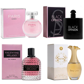 A Center floral EDP bottle with faceted glass and art nouveau cap for daily wear.