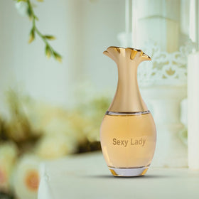 Four-pack display elevates vanity with coordinated 100ml glass bottles.