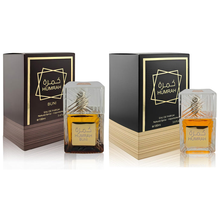 A Center Humrah bottle close-up highlighting woody depth for evening elegance.