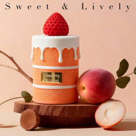 A Center Strawberry Tres Leches heart-notes, featuring marshmallow and caramel for creamy depth.