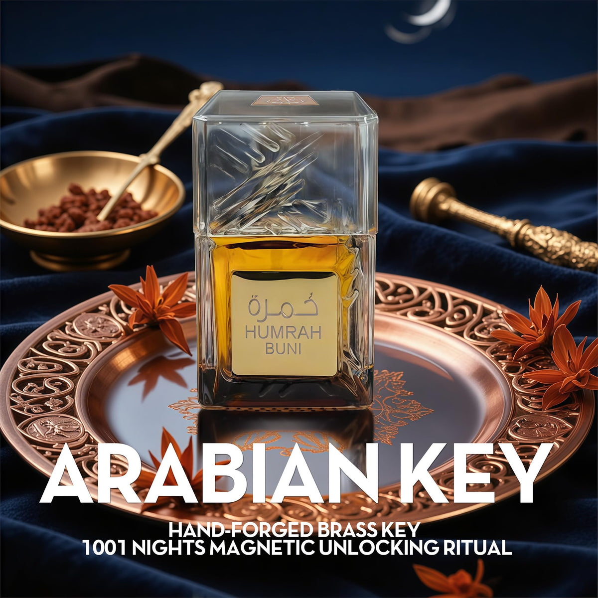Elegant box with minimalist branding suggesting luxury fragrance for day and night.