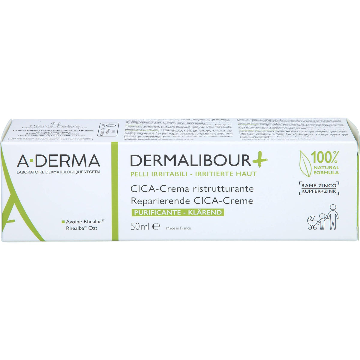 A-Derma Dermalibour+ cream jar soothing irritated skin naturally