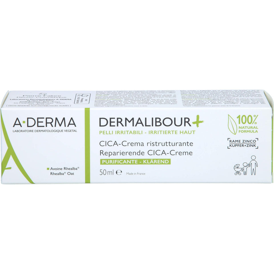 A-Derma Dermalibour+ cream jar soothing irritated skin naturally