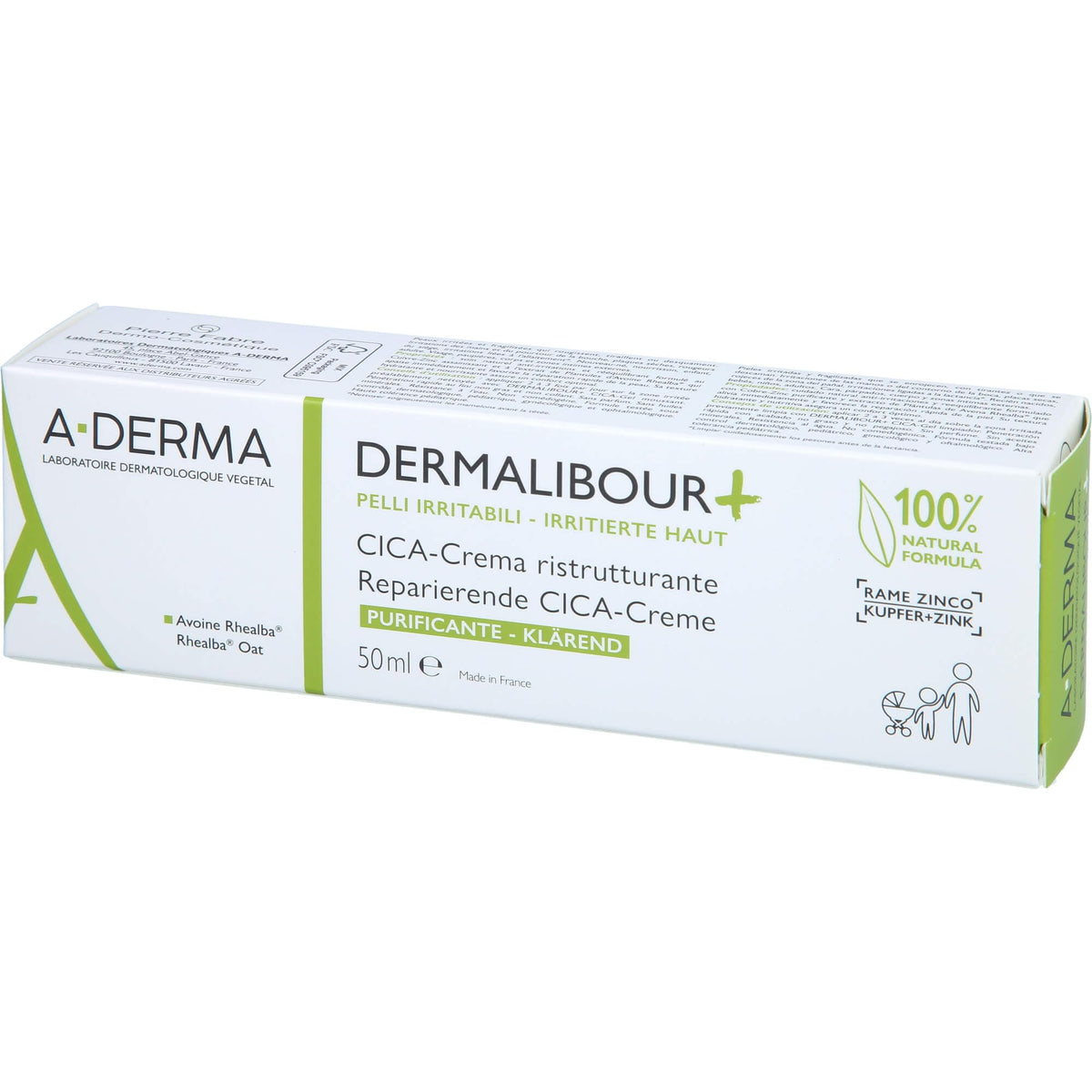Redness area highlights potential relief with Dermalibour+