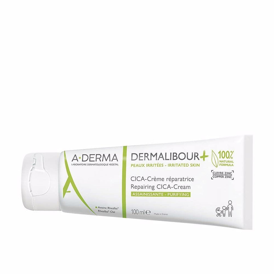 A-Derma Dermalibour Repairing Cica-Cream soothing irritated skin for the whole family.