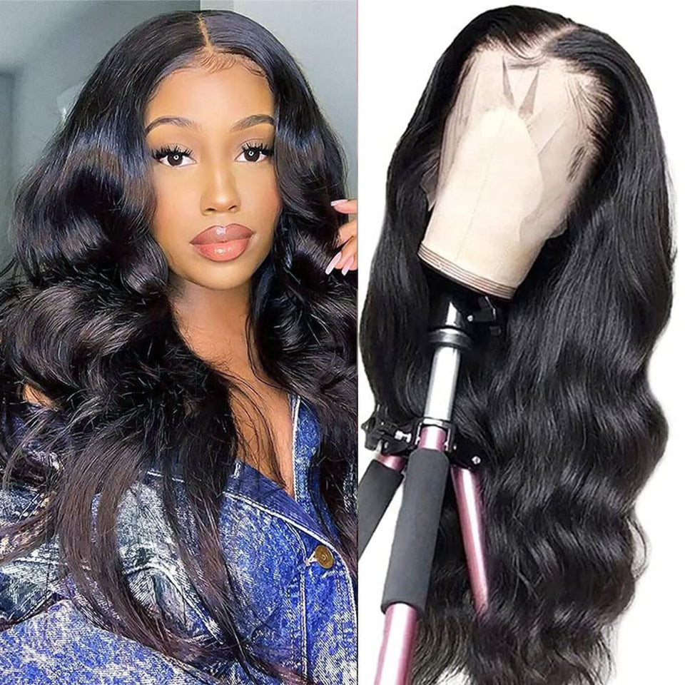 A Future Tongmei 18-inch body wave lace front wig with natural movement