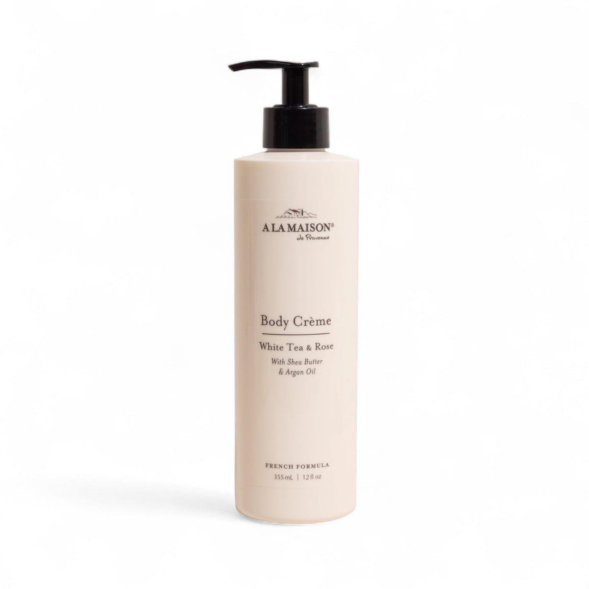 A LA MAISON White Tea & Rose body crème jar with silky hydration for daily skincare