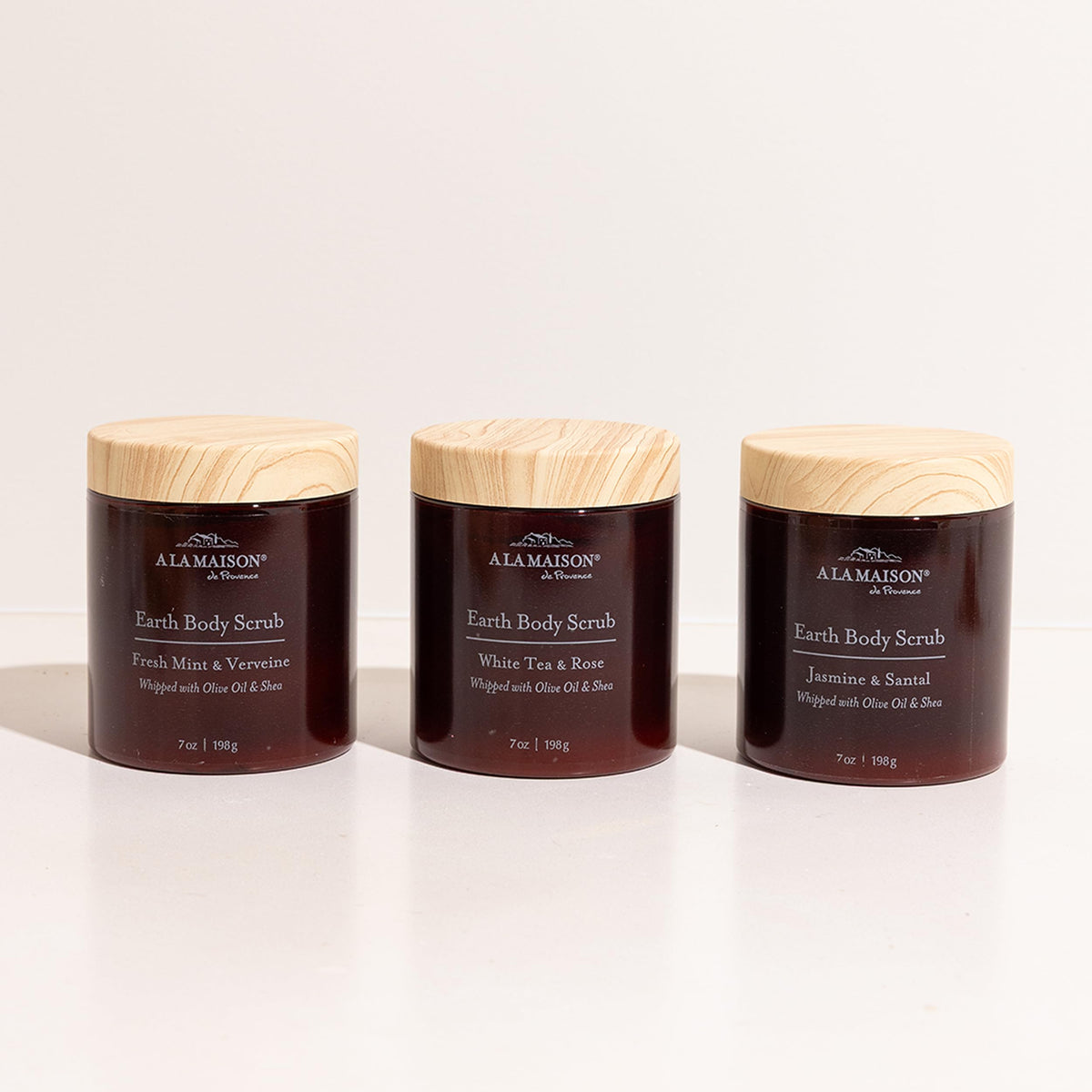 Easy daily or weekly routine with A LA MAISON Earth Body Scrub during shower